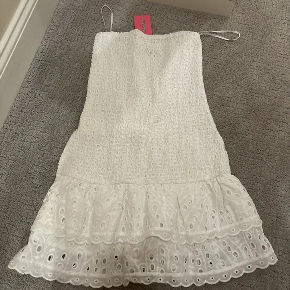 White Strapless Dress Edikted - Picture 2 of 3